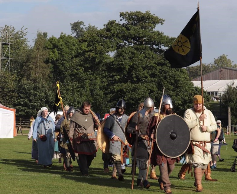 BrumVik re enactors as Viking army