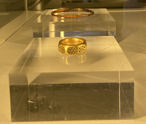 Ring and armlet on display at MRLC
